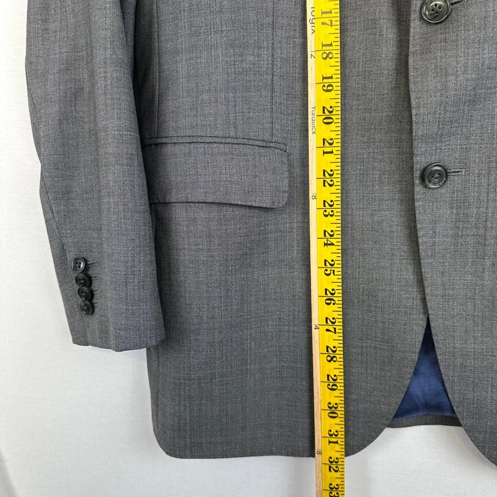 Suitsupply Pure Wool Super 110s Sport Coat Gray Blue‎ Lined EU 54 / 44R